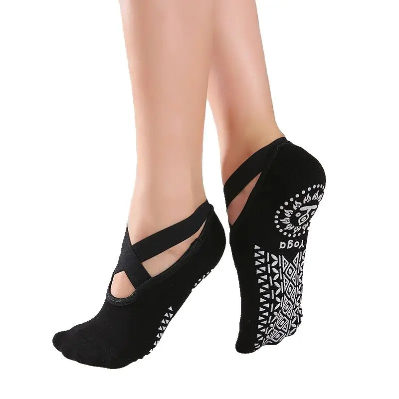 Women Yoga Pilates Socks Anti-Slip Socks Breathable Cotton Ballet Socks Good Grip for Women
