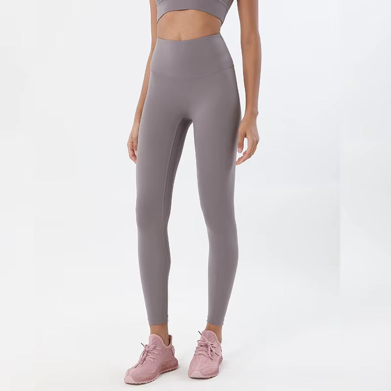 Nylon Leggings Women'S Pants Yoga Sport Fitness Gym High Waist Elastic Breathable Leggings for Fitness Womens Clothing