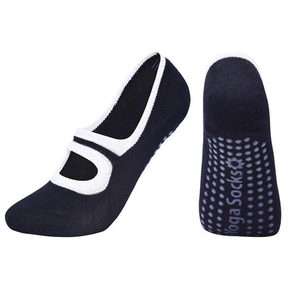 Women Yoga Pilates Socks Anti-Slip Socks Breathable Cotton Ballet Socks Good Grip for Women