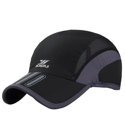 Men Mesh Cap Cycling Running Baseball Tennis Hat Breathable Quick Dry Hat Bone Snapback Male Climbing Running Sport Hats