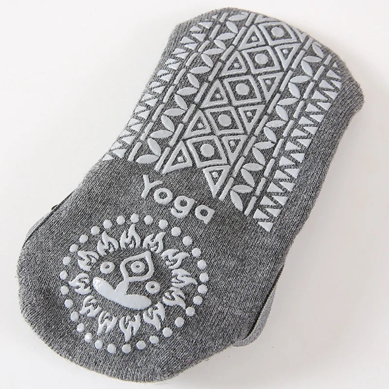 Women Yoga Pilates Socks Anti-Slip Socks Breathable Cotton Ballet Socks Good Grip for Women