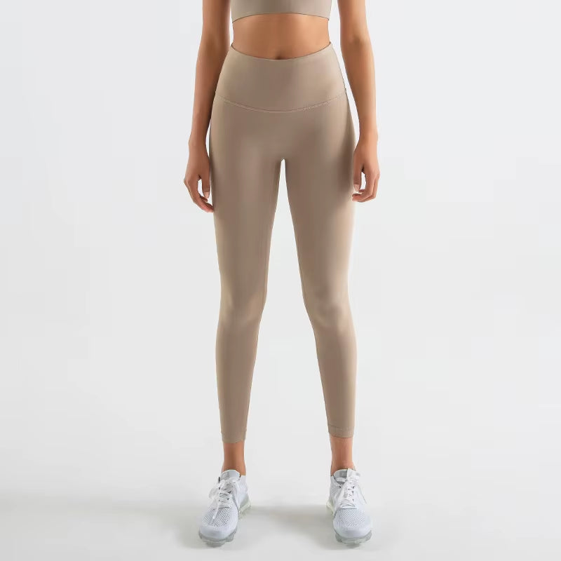 Nylon Leggings Women'S Pants Yoga Sport Fitness Gym High Waist Elastic Breathable Leggings for Fitness Womens Clothing