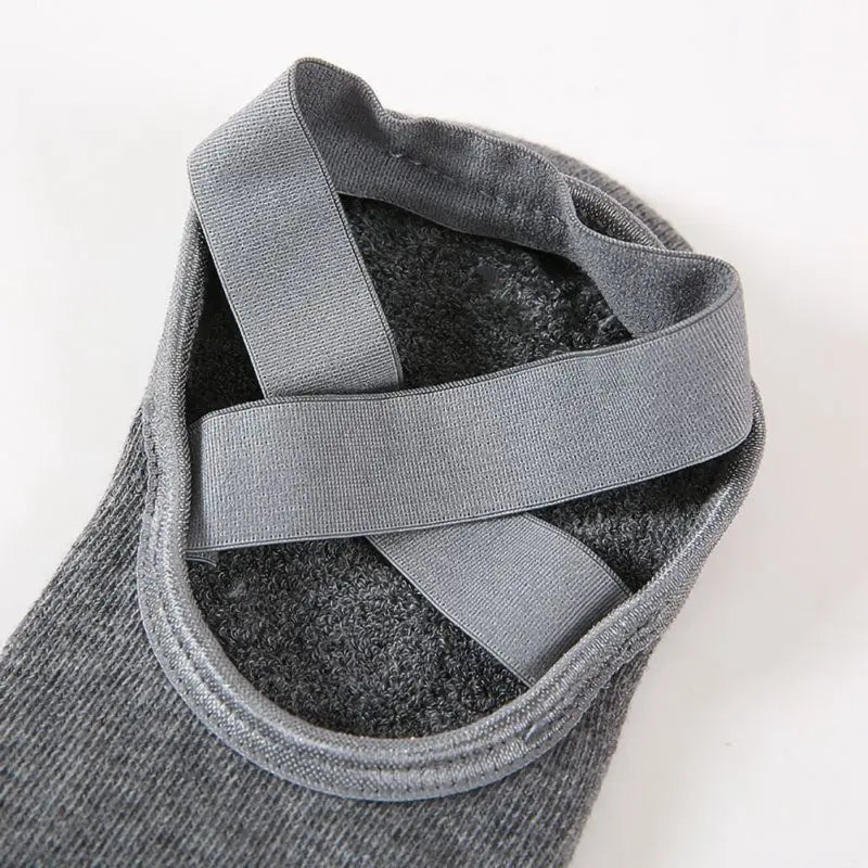 Women Yoga Pilates Socks Anti-Slip Socks Breathable Cotton Ballet Socks Good Grip for Women