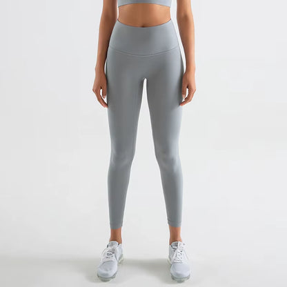 Nylon Leggings Women'S Pants Yoga Sport Fitness Gym High Waist Elastic Breathable Leggings for Fitness Womens Clothing