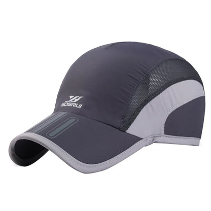 Men Mesh Cap Cycling Running Baseball Tennis Hat Breathable Quick Dry Hat Bone Snapback Male Climbing Running Sport Hats